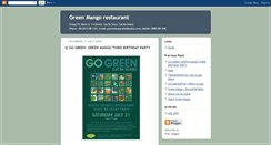 Desktop Screenshot of greenmango-restaurant.blogspot.com