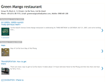 Tablet Screenshot of greenmango-restaurant.blogspot.com