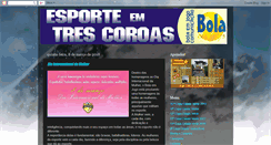 Desktop Screenshot of bolaemjogotrescoroas.blogspot.com