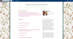 Desktop Screenshot of boneyjeankitchen.blogspot.com