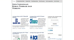 Desktop Screenshot of lowongankerja-terbaik.blogspot.com