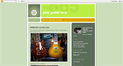 Desktop Screenshot of playguitarnow.blogspot.com