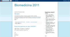 Desktop Screenshot of biomedicina2011.blogspot.com