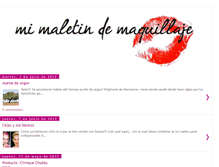 Tablet Screenshot of mimaletindemaquillaje.blogspot.com