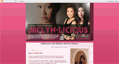 Desktop Screenshot of jaclyn-licious.blogspot.com