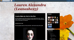 Desktop Screenshot of lauren-alexandra.blogspot.com