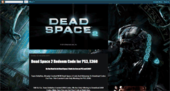 Desktop Screenshot of deadspace2code.blogspot.com