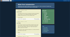Desktop Screenshot of notesfromleicestershire.blogspot.com