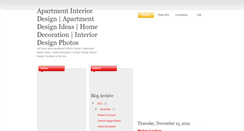 Desktop Screenshot of apartmentdesigns.blogspot.com