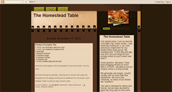 Desktop Screenshot of homesteadtable.blogspot.com