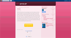Desktop Screenshot of gossipgirldown.blogspot.com