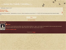 Tablet Screenshot of andai-itu-takdir-untukku.blogspot.com