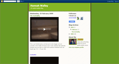 Desktop Screenshot of hannahwalley.blogspot.com