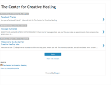 Tablet Screenshot of centerforcreativehealing.blogspot.com