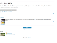 Tablet Screenshot of bobsoutdoors.blogspot.com