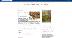 Desktop Screenshot of heavenearthfarm.blogspot.com