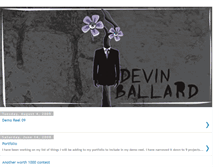 Tablet Screenshot of devinballard.blogspot.com
