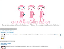 Tablet Screenshot of chiaraghelardidesign.blogspot.com