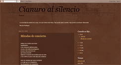 Desktop Screenshot of cianuroalsilencio.blogspot.com