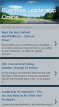 Mobile Screenshot of businessleadershiponline.blogspot.com