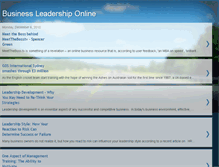 Tablet Screenshot of businessleadershiponline.blogspot.com