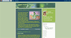 Desktop Screenshot of annesknitting.blogspot.com