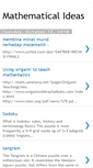 Mobile Screenshot of mathematicalidea.blogspot.com
