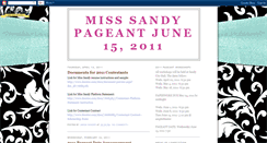 Desktop Screenshot of misssandypageant.blogspot.com