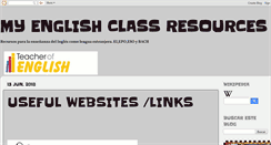 Desktop Screenshot of myenglishclassresources.blogspot.com