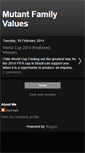 Mobile Screenshot of mutantfamilyvalues.blogspot.com