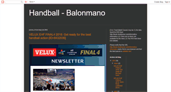 Desktop Screenshot of handball-balonmano.blogspot.com