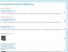 Tablet Screenshot of newcastlemagic.blogspot.com