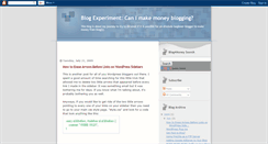Desktop Screenshot of blogexperiment101.blogspot.com