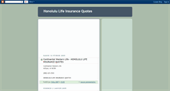 Desktop Screenshot of life-insurance-honolulu.blogspot.com
