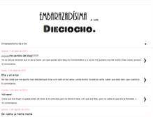 Tablet Screenshot of embarazadisimaalosdieciocho.blogspot.com