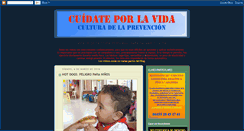 Desktop Screenshot of cuidateporlavida.blogspot.com