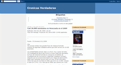 Desktop Screenshot of cronicasverdaderas.blogspot.com