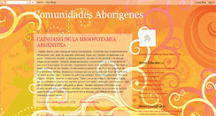 Desktop Screenshot of comunidadesaborigenes.blogspot.com