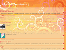 Tablet Screenshot of comunidadesaborigenes.blogspot.com