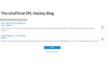 Tablet Screenshot of eplhockey.blogspot.com