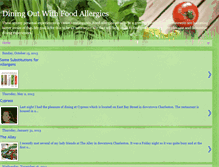 Tablet Screenshot of diningoutwithallergies.blogspot.com