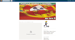 Desktop Screenshot of portugalwomensfootball.blogspot.com