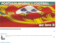 Tablet Screenshot of portugalwomensfootball.blogspot.com