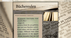 Desktop Screenshot of buechereulen.blogspot.com