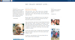 Desktop Screenshot of mycrazysweetlife.blogspot.com