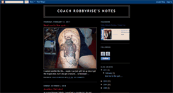 Desktop Screenshot of coachrobbyrise.blogspot.com