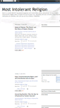 Mobile Screenshot of mostintolerantreligion.blogspot.com
