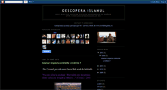 Desktop Screenshot of descopera-islamul.blogspot.com