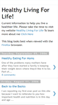 Mobile Screenshot of healthylivingforlife.blogspot.com