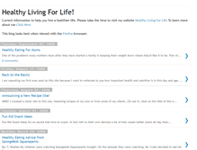 Tablet Screenshot of healthylivingforlife.blogspot.com